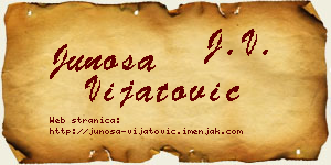 Junoša Vijatović vizit kartica